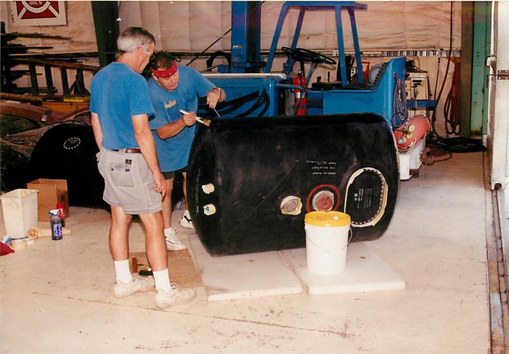 Fuel tank, in restoration process