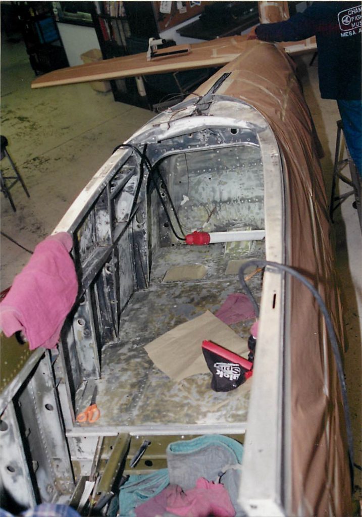 Cockpit, in restoration process