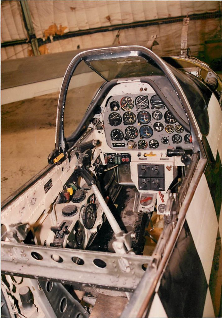 Cockpit, before restoration