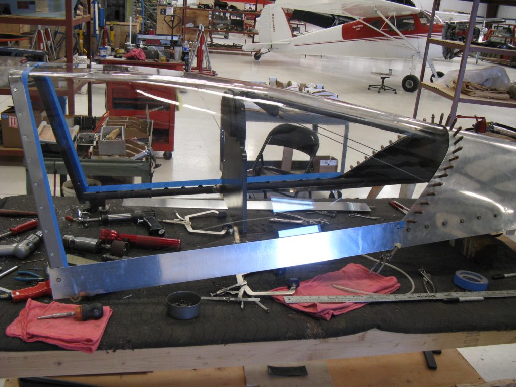 Canopy, in fabrication process