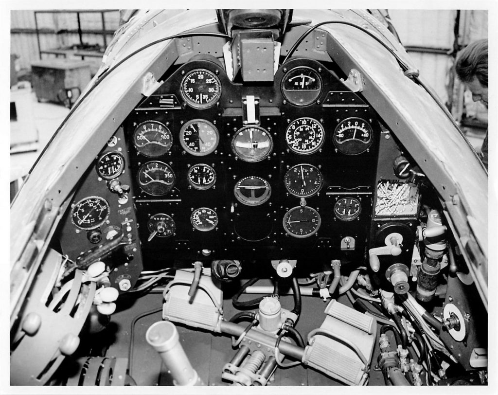Cockpit, after restoration