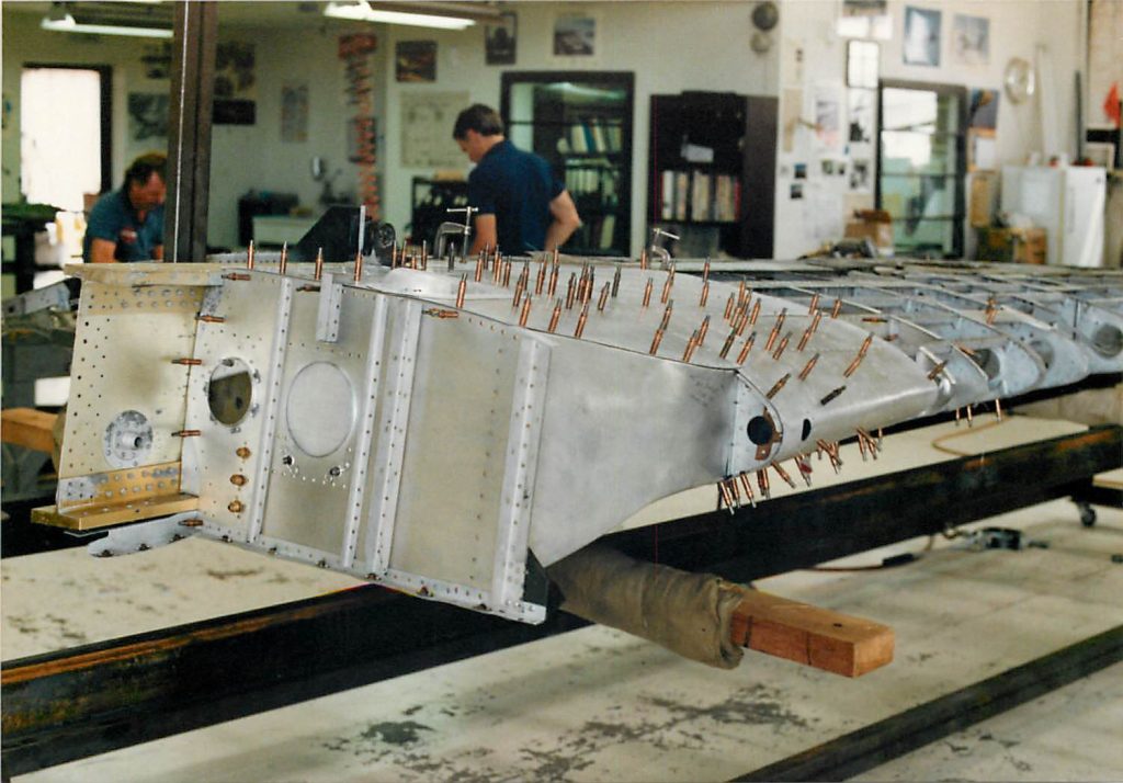Wing, in restoration process