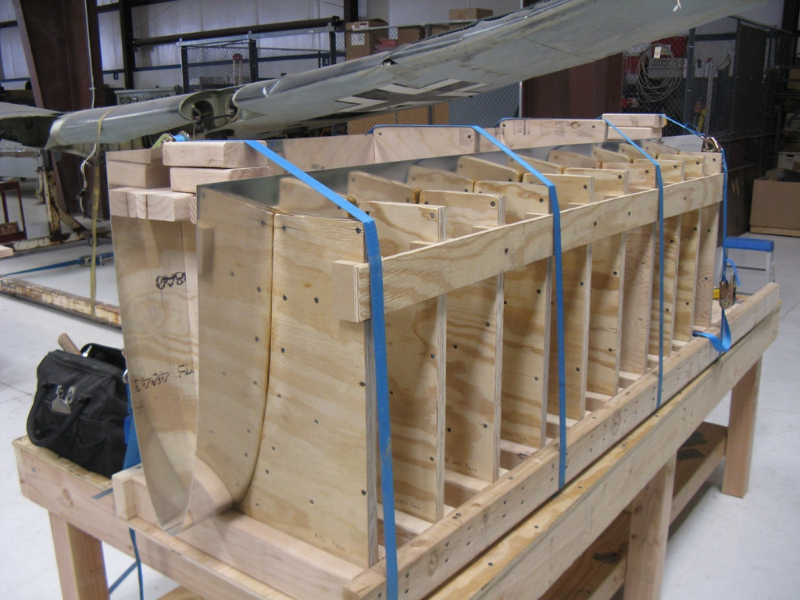 Leading edge skin in form press, in fabrication process