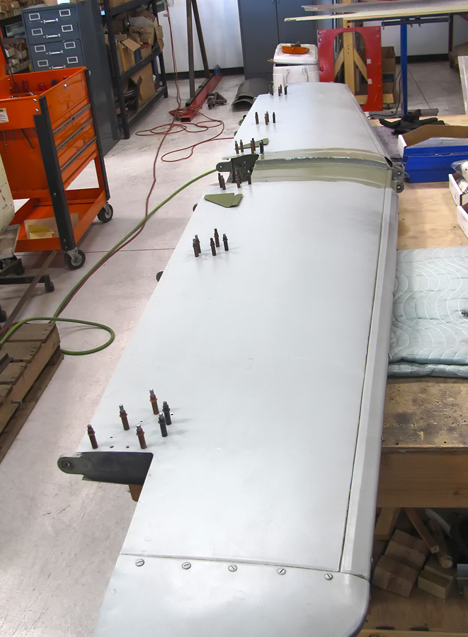 Installing doublers on the horizontal stabilizer