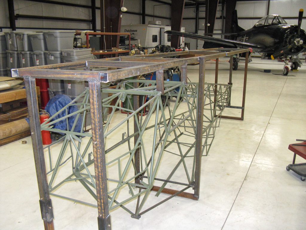 Piper L-4 frame in build fixture