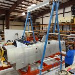 Removing fuselage from build fixture
