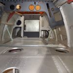 Inside cockpit looking aft