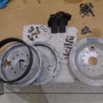 Brake components, in restoration process